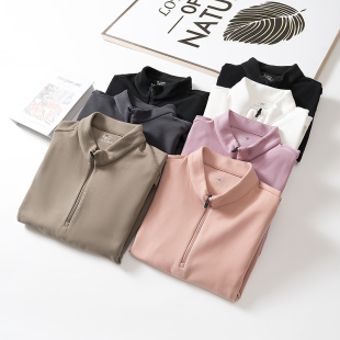 强推荐 半拉连立领长袖 T恤5631 8032 秋冬男女一体绒磨毛基础打底衫