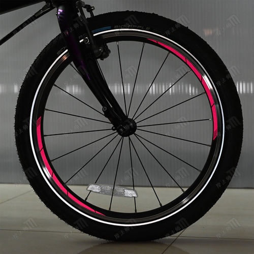 适用于大行P8自行车20寸轮组贴纸大行P8单车轮圈轮框刀圈反光贴