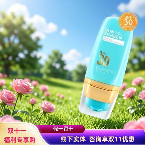 GABRY嘉柏俪澳莱SPF30防晒乳防紫外线修色提亮保湿霜包邮