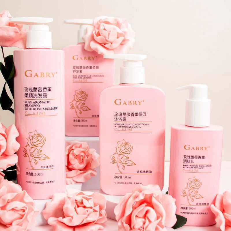 GABRY嘉柏俪玫瑰蔷薇香薰柔顺洗发露水 润肤乳 护发素 沐浴露包邮