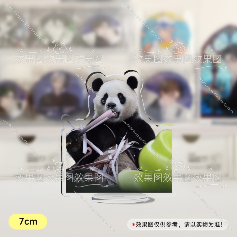 小奇迹与绿色玩具7cm透明小粒牌