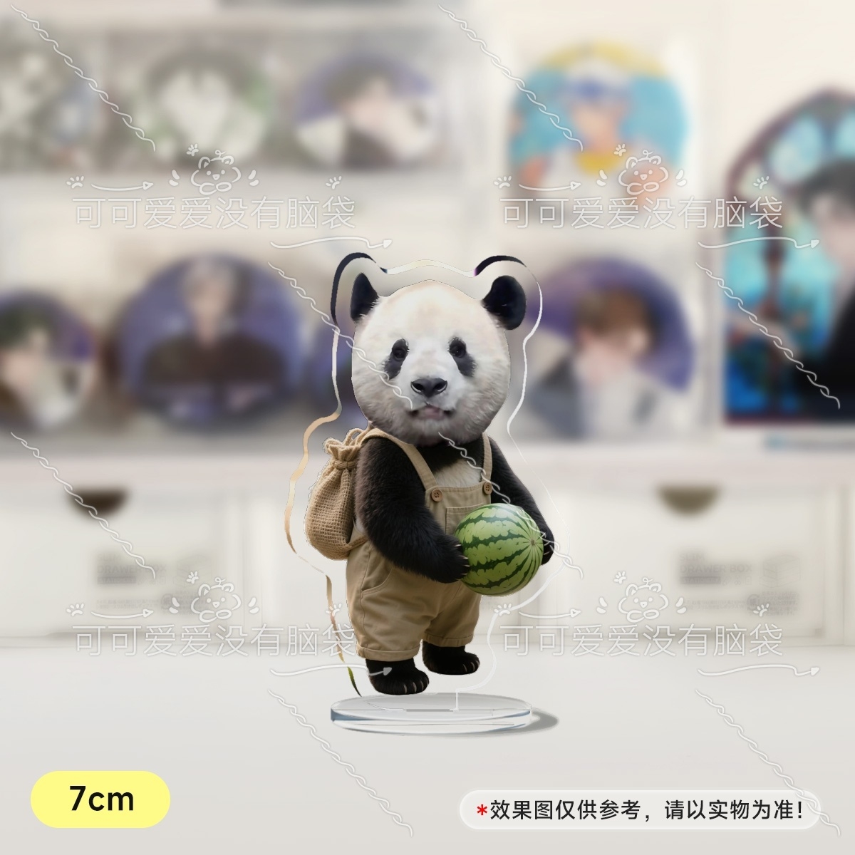大熊猫兰重重周边虫儿猪与他的小西瓜7cm
