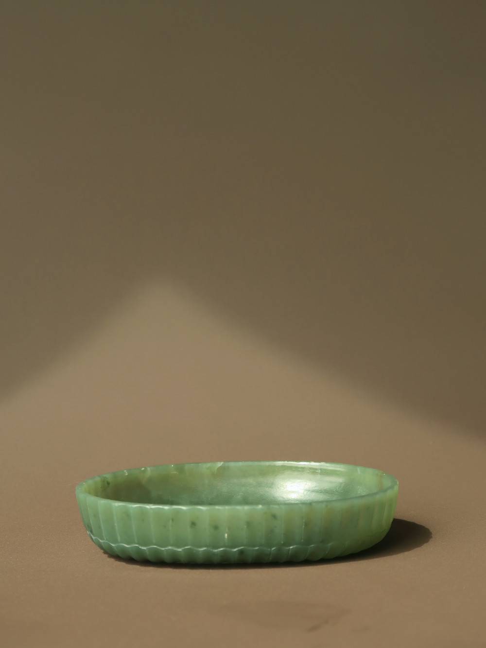 隆和斋藏品明清两朝菊瓣纹青玉笔洗传统玉器收藏品艺术品古玉老玉