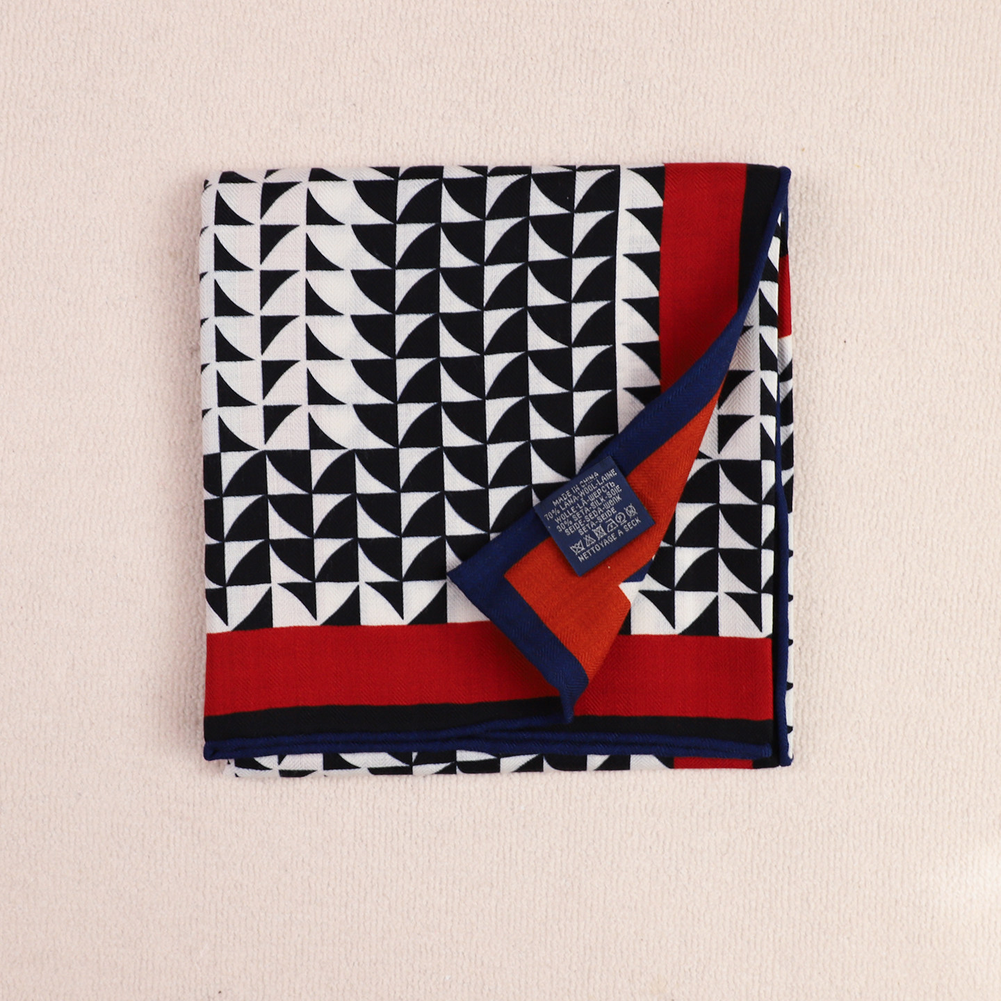 【几何H】简约高级 法式双面异色羊毛真丝秋冬季65方巾丝巾围巾,服饰配件/皮带/帽子/围巾,围巾/丝巾/披肩,淘宝优惠券,粉丝福利购,淘宝优惠卷