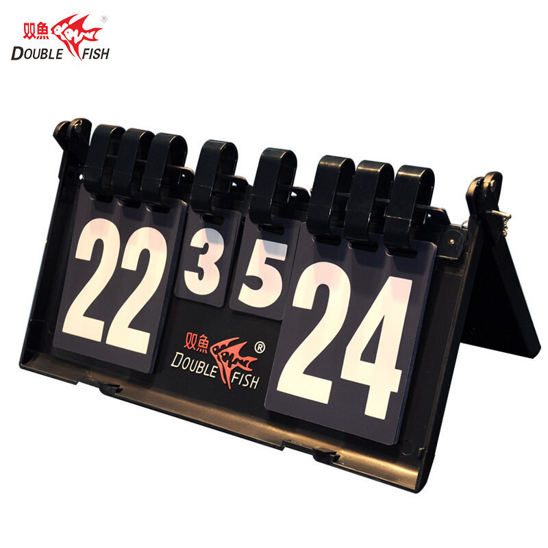 双鱼乒乓球计分牌106小号306大号记分牌三位翻分牌记分器包邮