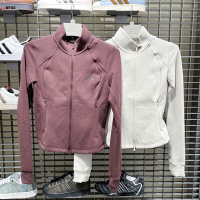 阿迪达斯女子2025新款金晨同款柔软修身运动休闲外套KF2507KF2508