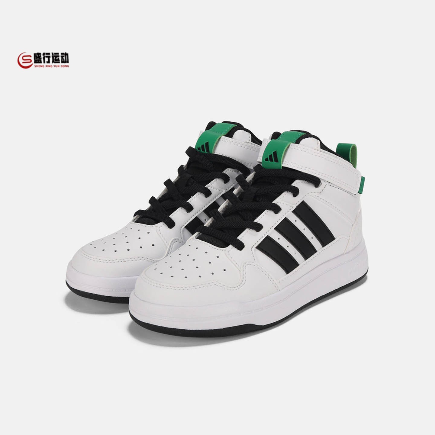 Adidas阿迪达斯男童2026年秋季日常舒适透气耐磨运动休闲鞋LB6006