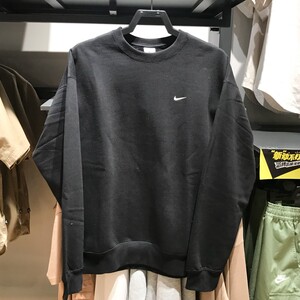 NIKE耐克男卫衣2023冬新款刺绣小勾圆领运动休闲套头衫DX1362-010