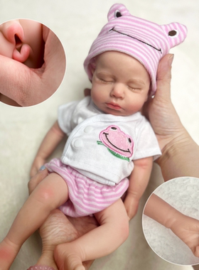 13inch仿真婴儿重生娃娃实心硅胶肉感真实解压陪伴过家家玩具礼物