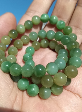 和田玉碧玉猫眼圆珠多圈手链手串