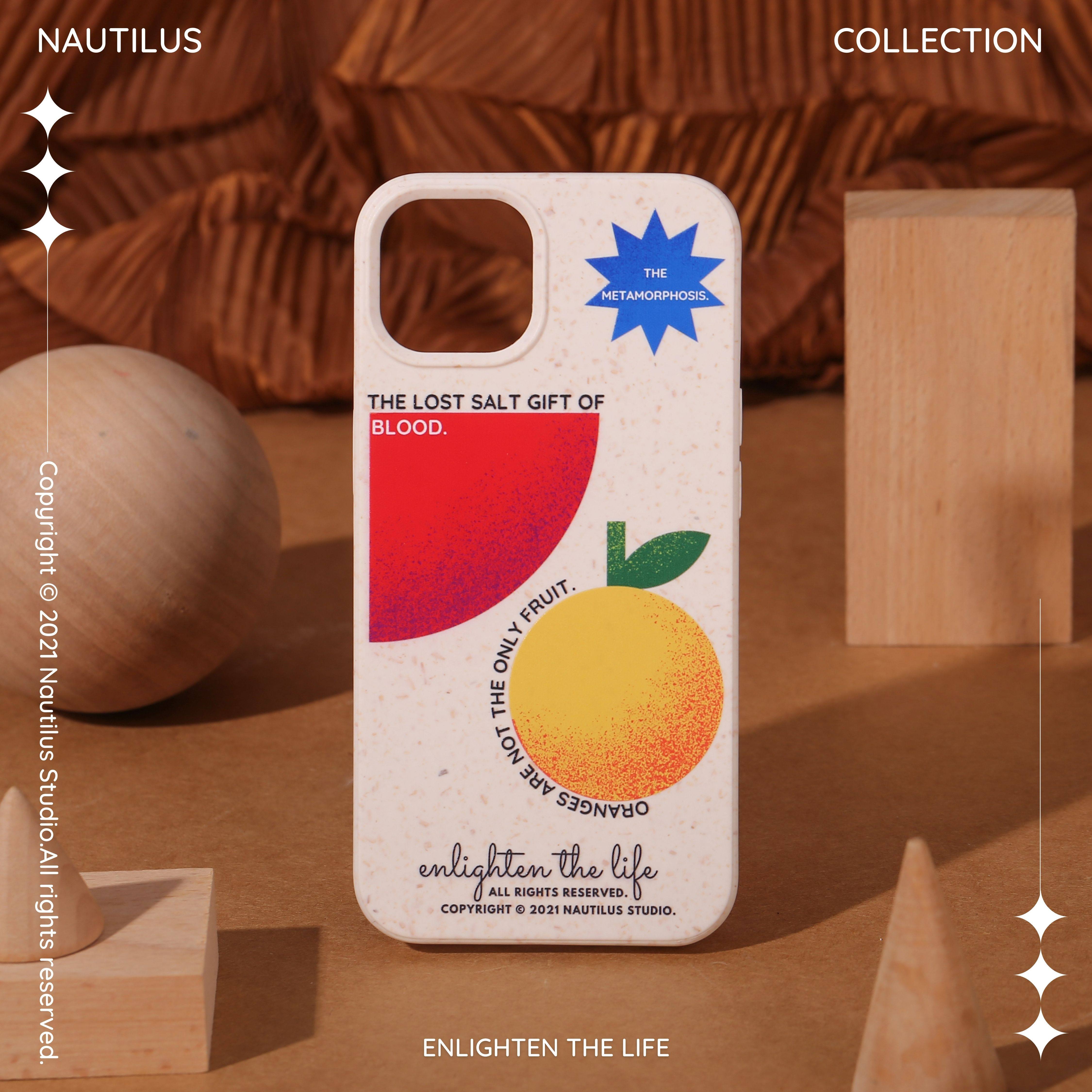 原创设计师可降解iphone14promax手机壳ins适用苹果13艺术12复古