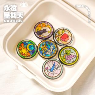 永远星期天 | 蒂凡尼小花窗气囊懒人手机壳支架滴胶pro可爱猫情侣MagSafe懒人桌面追剧磁吸气囊支架配件追剧