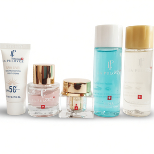 lapulovce拉普瑞斯防晒霜抗皱紧肤面霜爽肤水精华小样组合