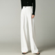 老钱风拖地直筒长裤 高级感防透白色垂感高腰阔腿裤 裤 西装 子 女夏季