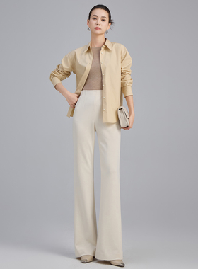 四面弹超模神裤微喇裤女显瘦长腿精2026春夏新款连腰云朵喇叭裤子