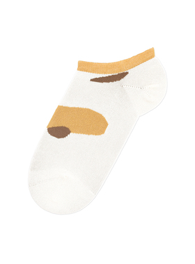 棉元素女士袜子棉质薄款可爱卡通舒适简约夏季透气女生船袜C20426