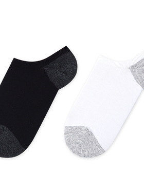 棉元素女袜棉质纯色简约舒适透气浅口袜薄款女生船袜C20379