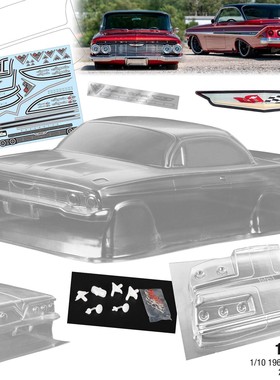 1/10 Chevy Impala  轴距258/宽200mm 透明PC,肌肉车壳 运费6元