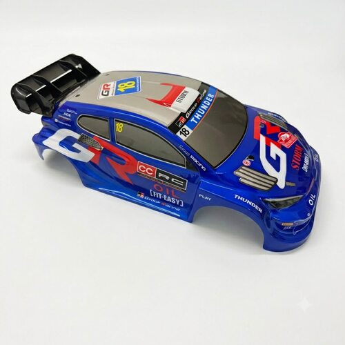 1/10 RC PVC 拉力漂移车壳已裁剪带尾翼 PTG美嘉欣田宫适用
