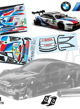1/10 BMW DTM  轴距258mm TC023  透明PC 附尾翼/尾翼架 运费6元