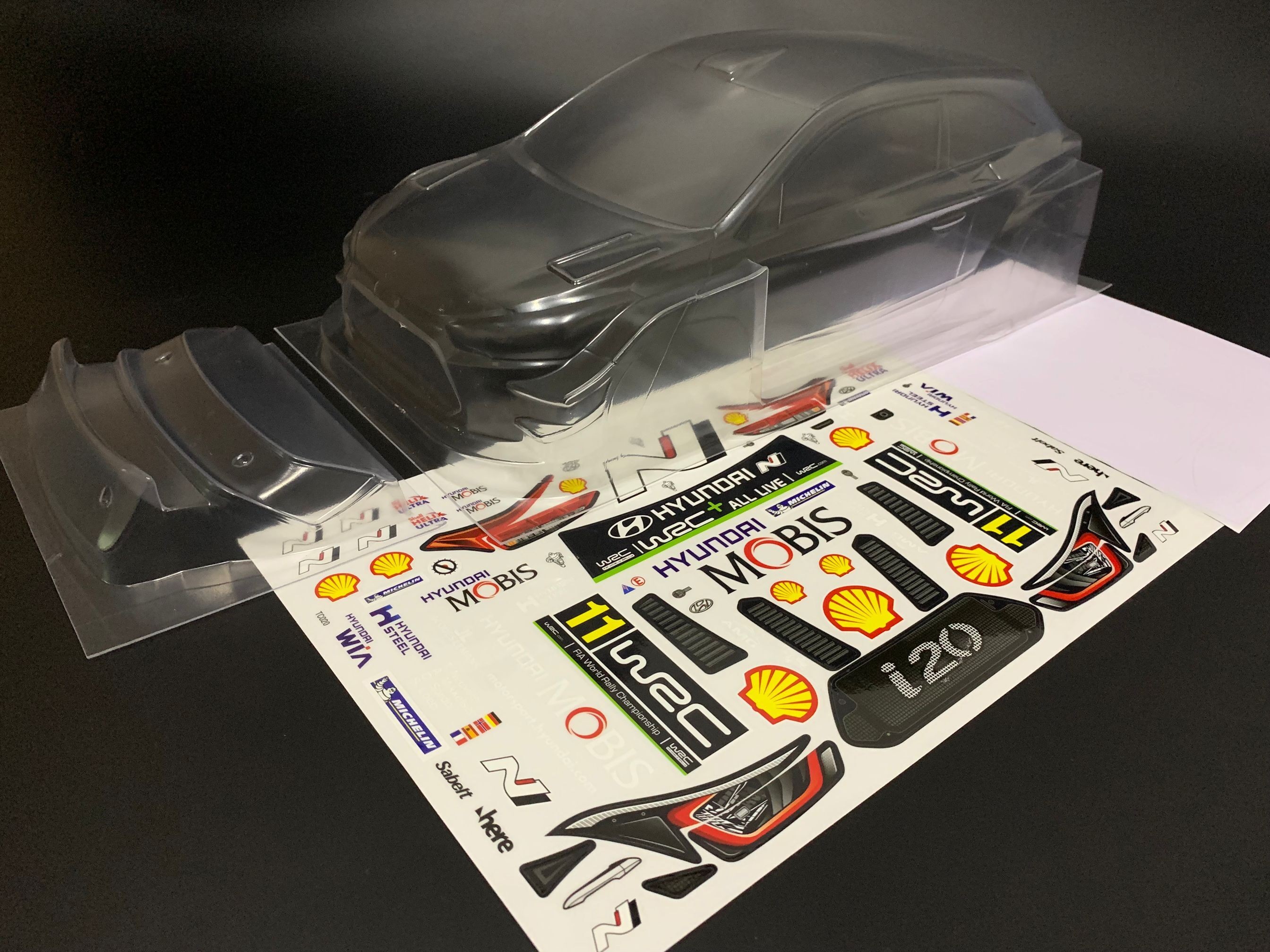 1/10 現代i20 TC020  轴距258mm  透明PC 运费6元