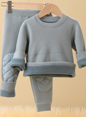 婴儿秋衣秋裤宝宝保暖内衣套装儿童加绒加厚男女童分体中大童内穿