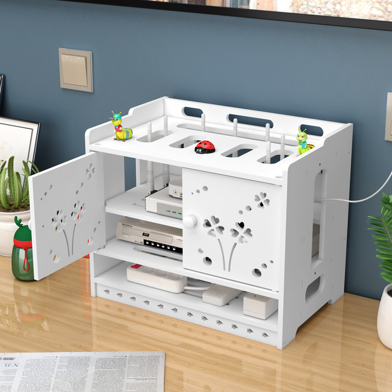 路由器收纳盒桌面插座电线整理光猫wifi插线板收纳架机顶盒置物架,收纳整理,理线器/集线器/绕线器,淘宝优惠券,粉丝福利购,淘宝优惠卷