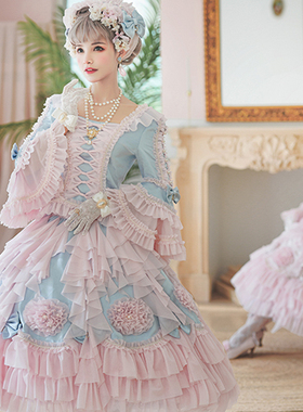 【仙太郎】原创 正版 雪耳  两件式 洛可可风 LOLITA 花嫁 茶会款
