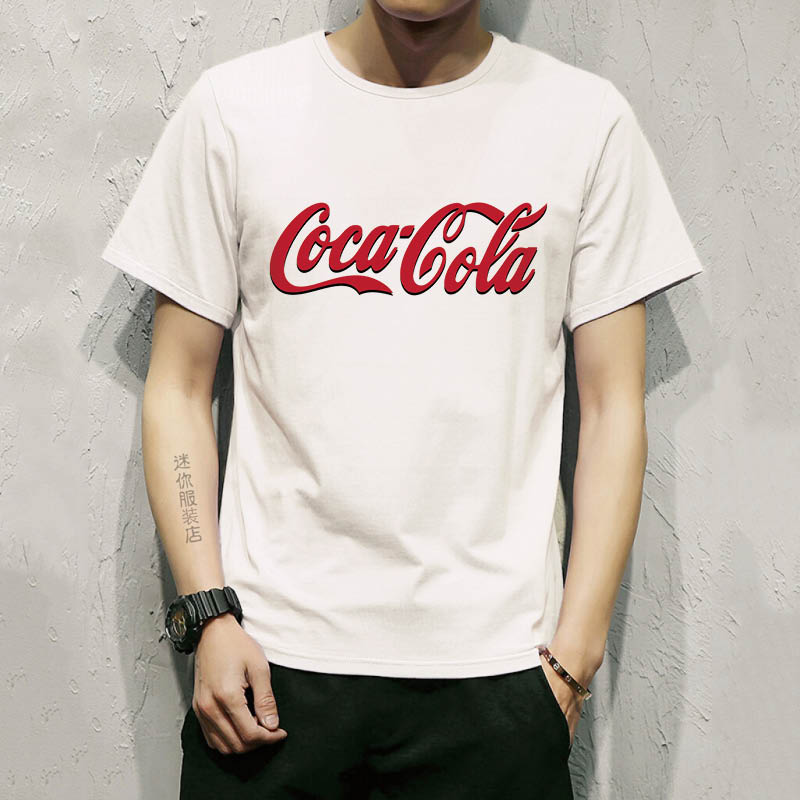 2019夏季新款Coca Cola短袖可口可乐学生男女情侣短袖T恤在类目 男装, T恤中 - 来自Buy2taobao.com提供专业的淘宝代购服务
