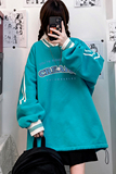 中性新款撞色小V领宽松抽绳卫衣男女情侣上衣新B606P55控68，男装卫衣，电商A268