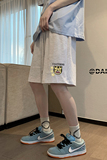 中性夏季宽松垂感华夫格小老虎休闲裤子男女短裤A682P35控48，男装牛仔裤，电商A268