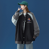 中性秋季潮款印花棒球服男女情侣夹克外套新G6410P65控78，男装夹克，电商A268