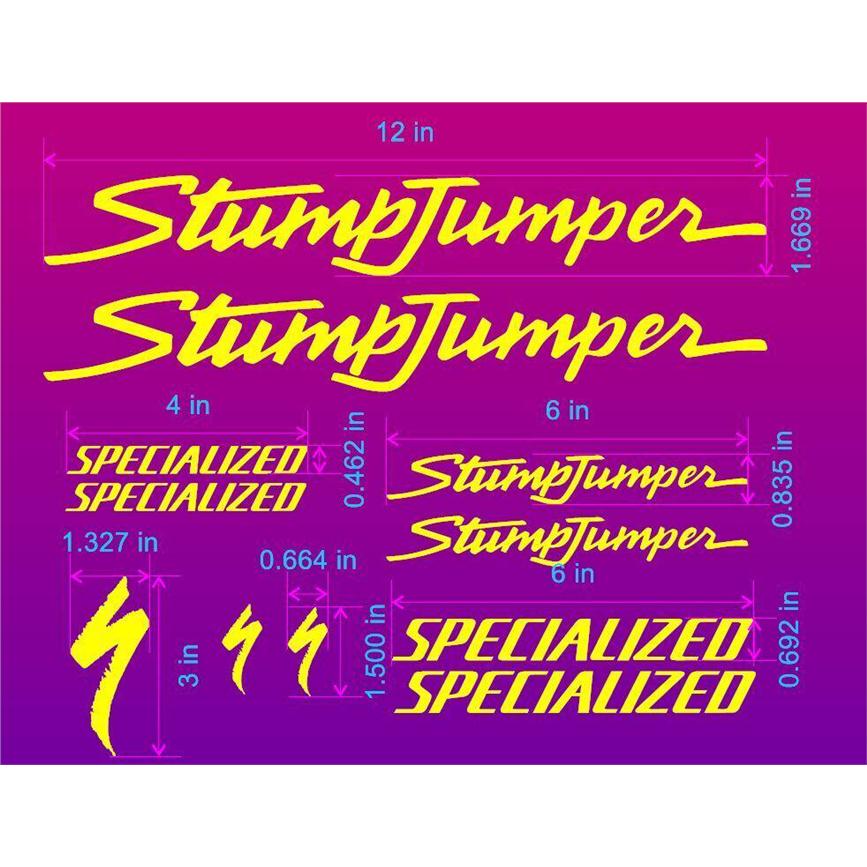 Specialized Stumpjumper 经典复古车架反光贴公路死飞自行车架贴