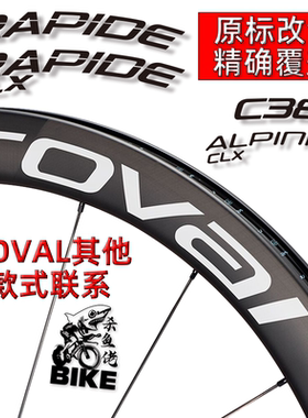 适闪电ROVAL RAPID C38 ALpinist terra公路车轮组贴碳刀改色贴纸