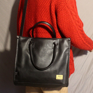复古手提包男女潮牌单肩包时尚横款商务包学生书包斜挎包男包6424