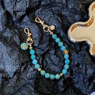 InTheCase气质ins绿松石17ProMax小众民族适用于iphone链条手机壳