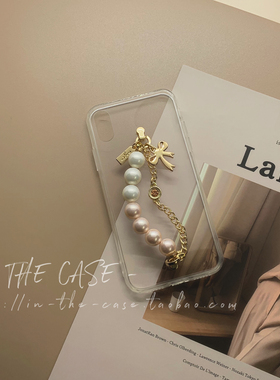 InTheCase店主推荐气质双色贝壳珍珠链16ProMax温柔节日礼物15透明防摔手机壳包邮适用于苹果华为