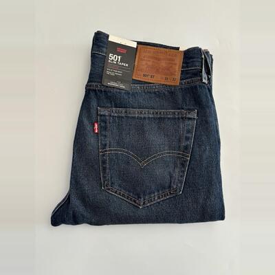 现货Levi's/李维斯厚款501ST深蓝水洗牛仔裤商场同款288940251