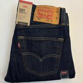 现货Levi 005012331 501深蓝色水洗直筒牛仔裤 李维斯男厚款