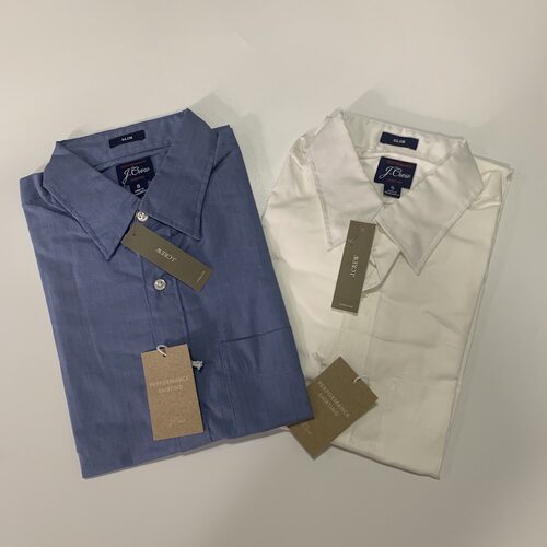 j.crew尖领长袖衬衫休闲商务