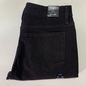 现货j.crew黑灰色修身小脚牛仔裤