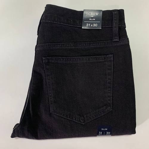 现货j.crew黑灰色修身小脚牛仔裤