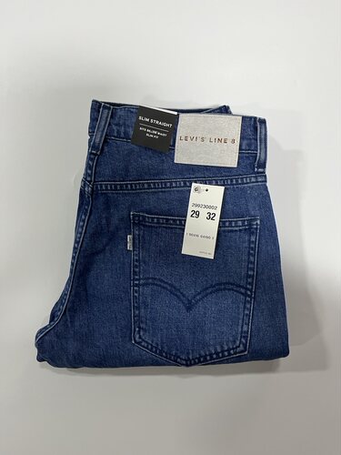 李维斯男修身直筒合体牛仔裤