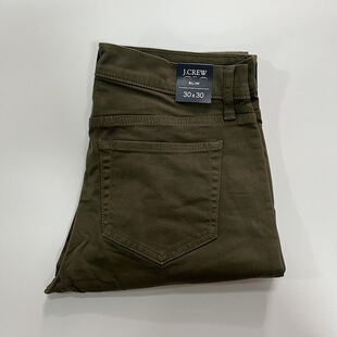 BK228 休闲裤 现货J.CREW男修身 窄脚五袋款