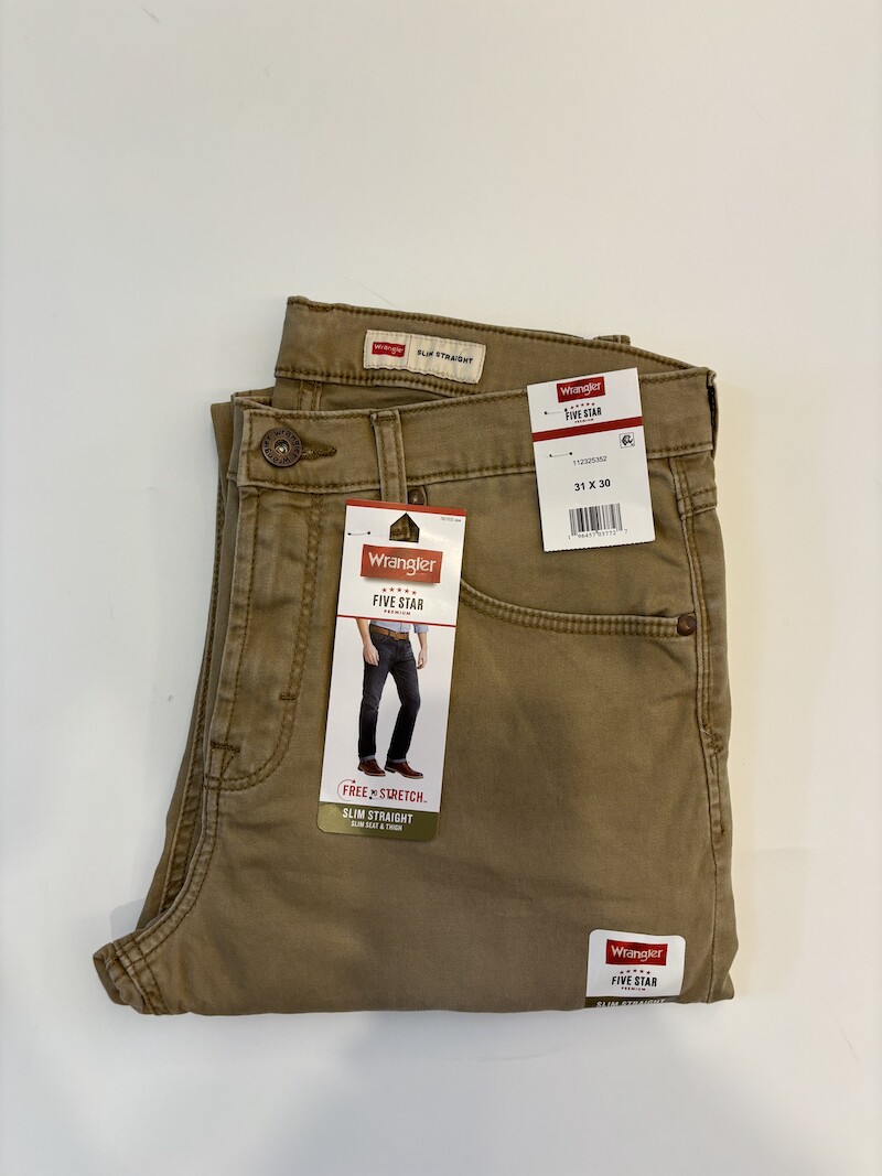 Wrangler/威格薄款小直筒牛仔裤