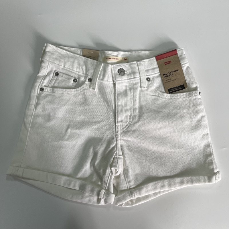 Levi's/李维斯女中腰牛仔短裤