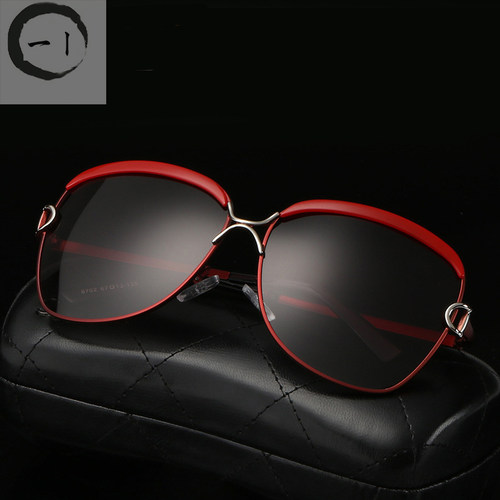 新款时尚女士偏光太阳镜渐变太阳镜女款大框墨镜潮女太阳镜