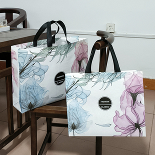 无纺布手提袋定制商用服装店礼品袋高级感覆膜防水女装袋子环保袋