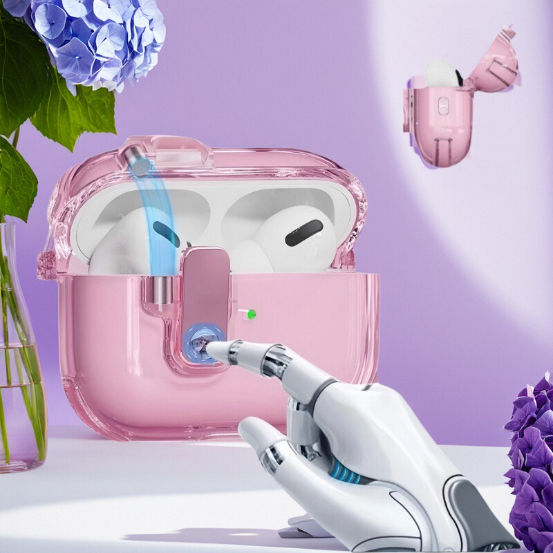 适用airpodspro2耳机套苹果pro二代蓝牙透明保护壳Airpods4保护套