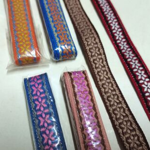 少数民族风彩色花边辅料1.7cm宽畲族彩带DIY手工材料服装饰织带